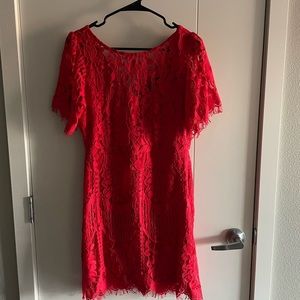 Lulu’s Red Lace Dress